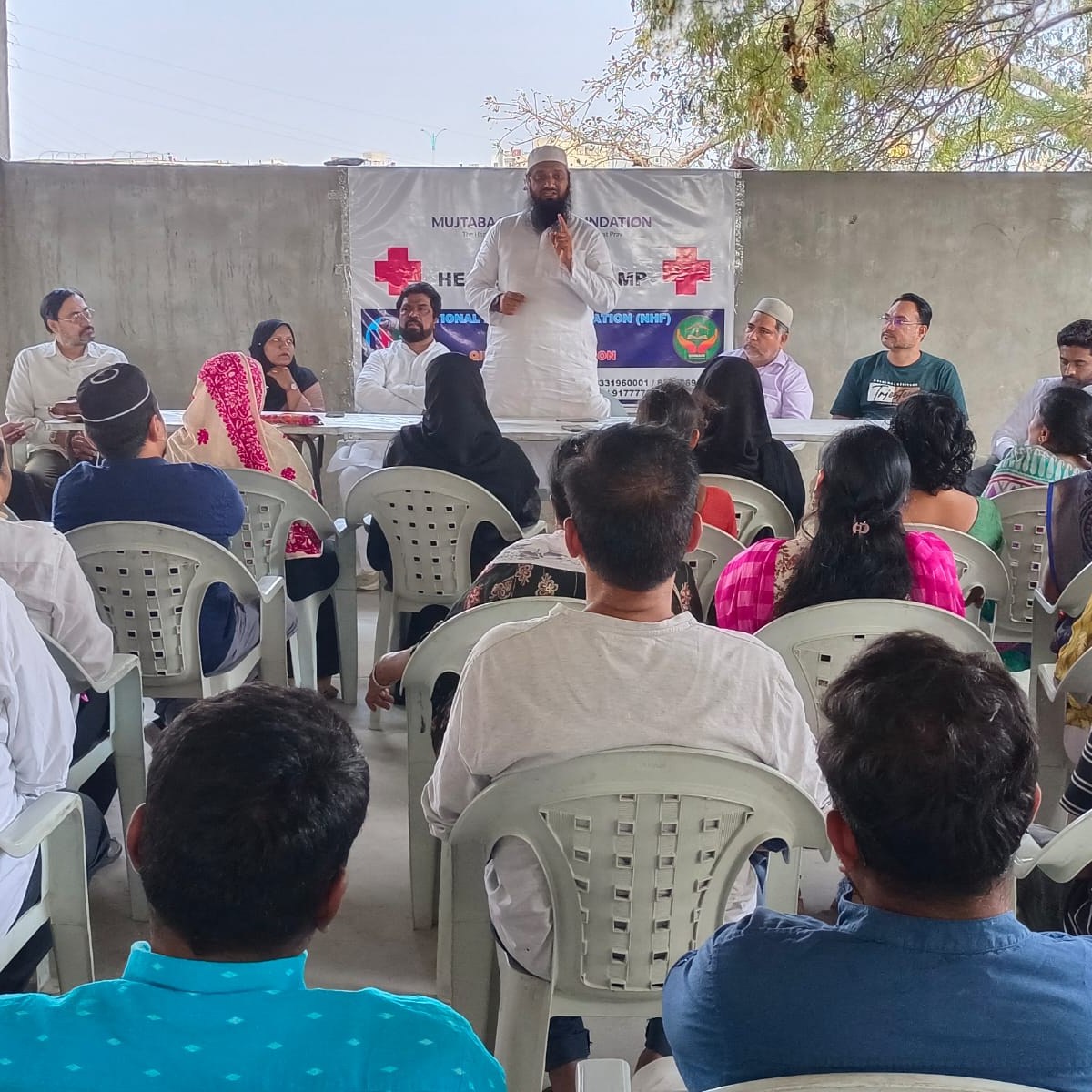 Health card distribution camp