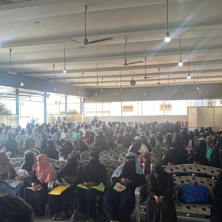 Health awareness session at free medical camp