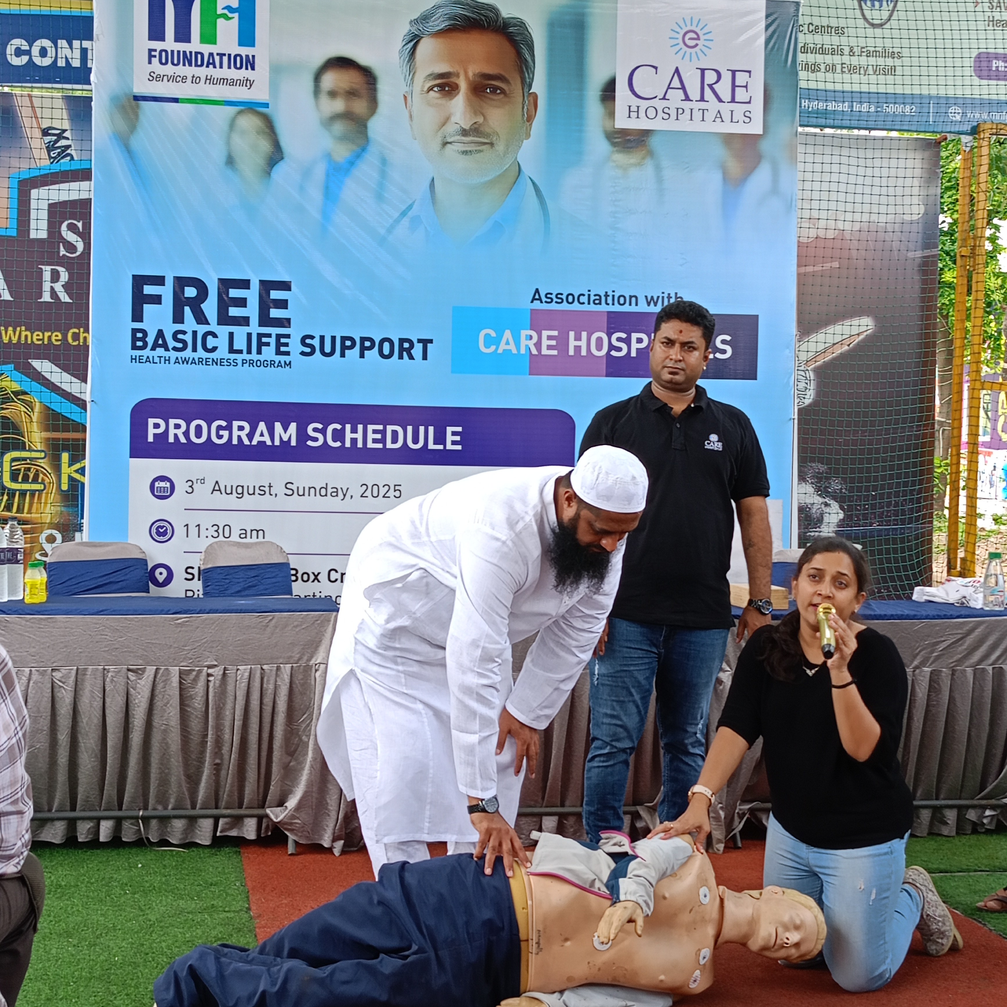 Free Basic Life Support health awareness program with CARE Hospitals